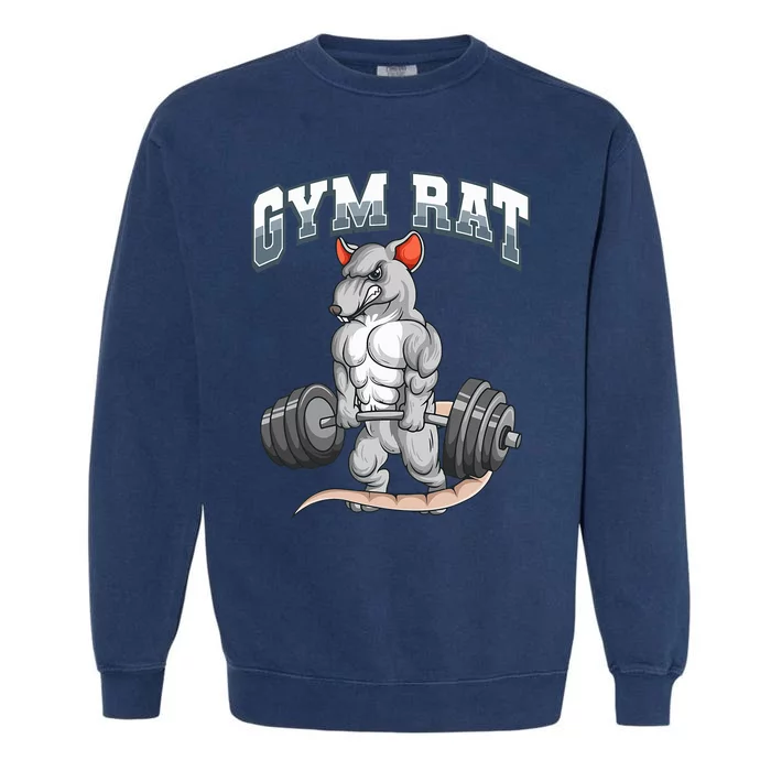 Gym Rat Fitness Bodybuilding Garment-Dyed Sweatshirt