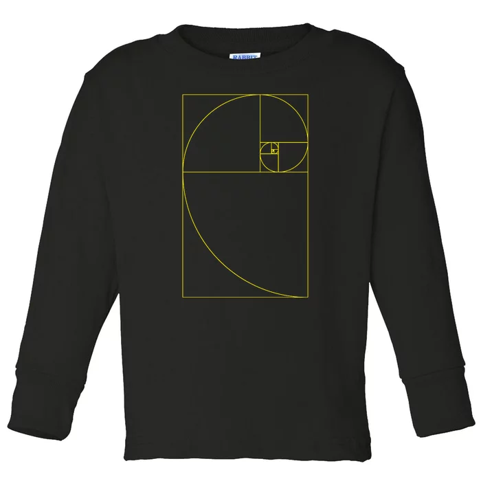 Golden Ratio Fibonacci Sequences Toddler Long Sleeve Shirt