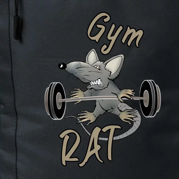 Gym RAT Fitness Barbell Motivational Workout Daily Commute Backpack