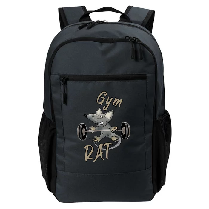 Gym RAT Fitness Barbell Motivational Workout Daily Commute Backpack