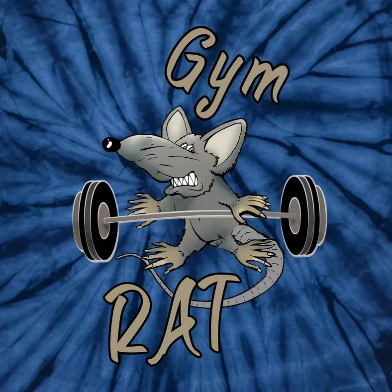 Gym RAT Fitness Barbell Motivational Workout Tie-Dye T-Shirt