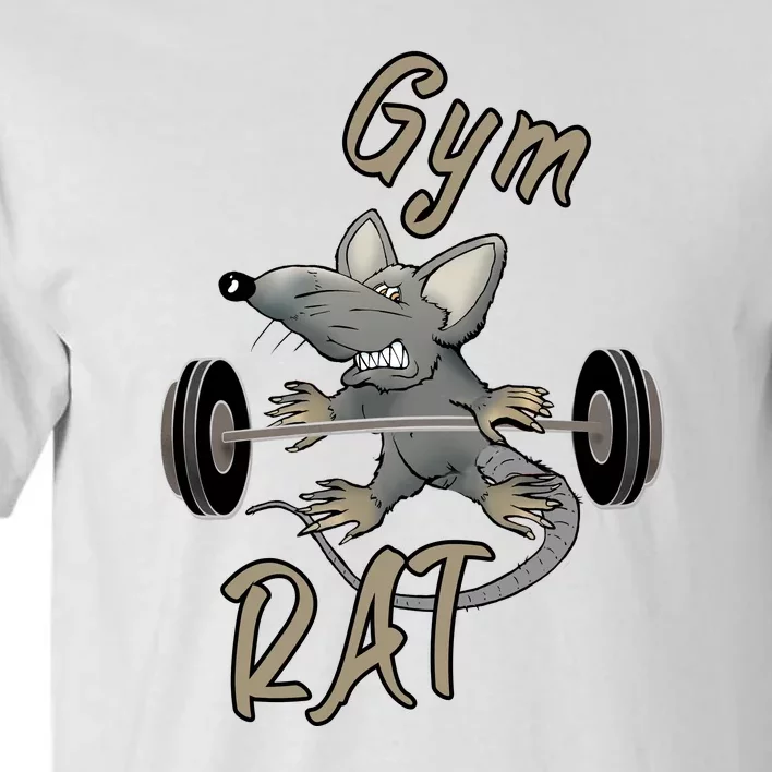 Gym RAT Fitness Barbell Motivational Workout Tall T-Shirt