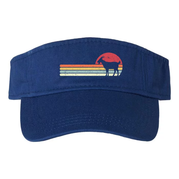 Goat Retro Farmer Gift Valucap Bio-Washed Visor