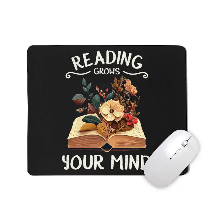 Garden Reading Funny Wildflowers Book Reading Mousepad