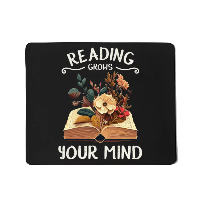 Garden Reading Funny Wildflowers Book Reading Mousepad