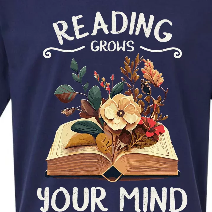 Garden Reading Funny Wildflowers Book Reading Sueded Cloud Jersey T-Shirt