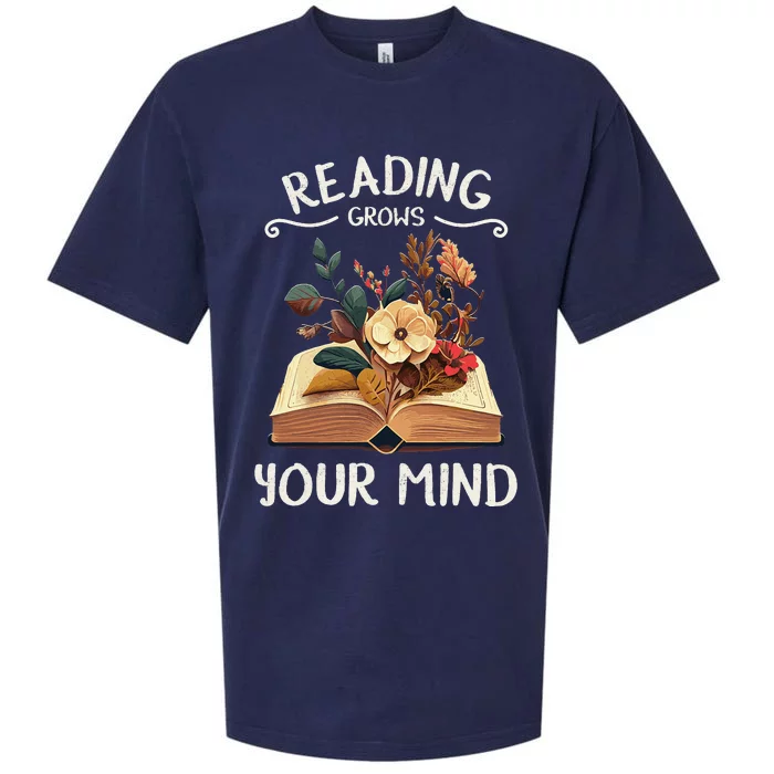 Garden Reading Funny Wildflowers Book Reading Sueded Cloud Jersey T-Shirt