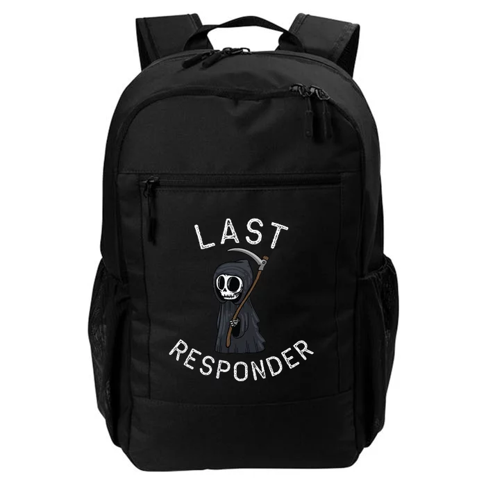 Grim Reaper Funny Dark Humor Last Responder Daily Commute Backpack