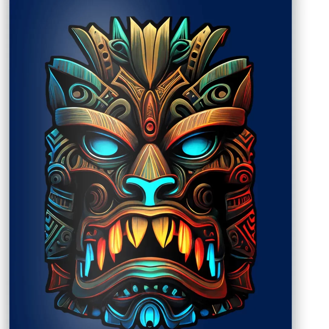 Get Ready For The Beach This Summer with Our Tiki Mask Poster