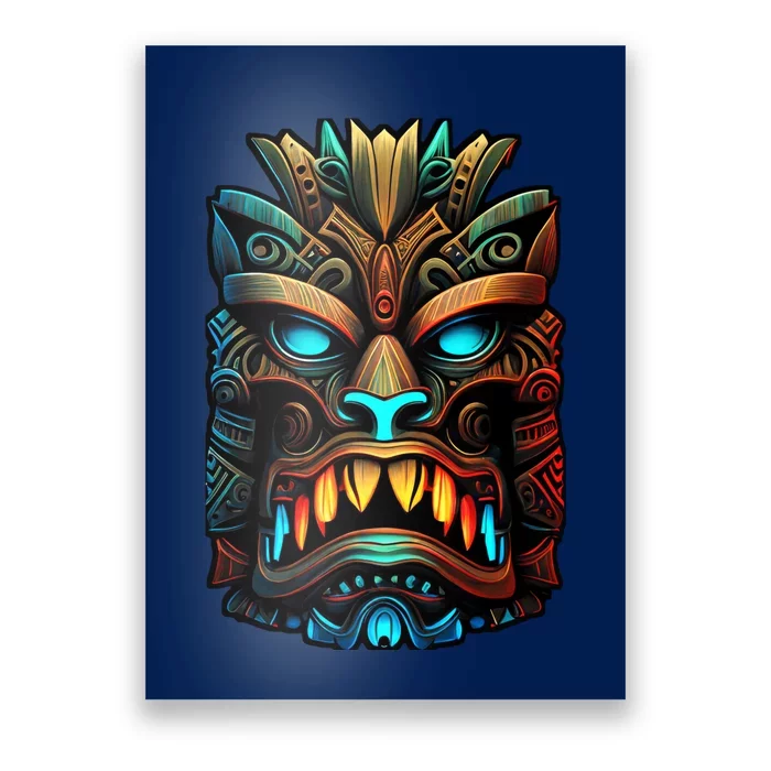 Get Ready For The Beach This Summer with Our Tiki Mask Poster