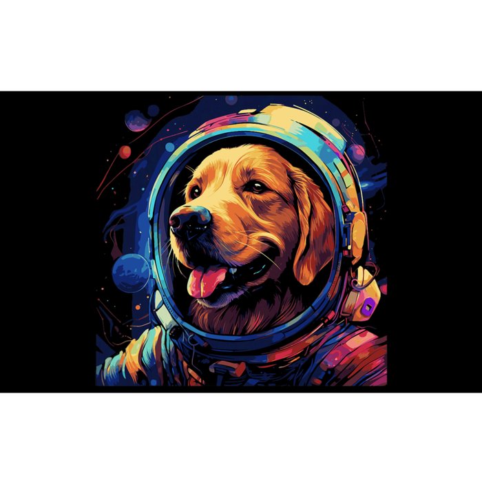 Golden Retriever Funny Golden Retriever Astronaut Bumper Sticker