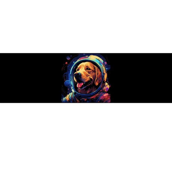 Golden Retriever Funny Golden Retriever Astronaut Bumper Sticker