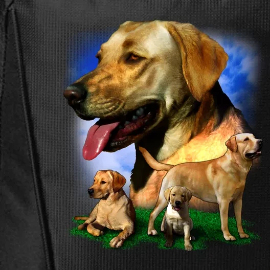 Golden Retriever Family Of Dogs Portrait City Backpack