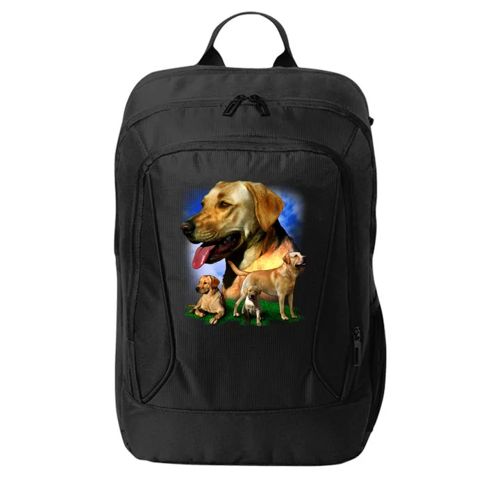 Golden Retriever Family Of Dogs Portrait City Backpack