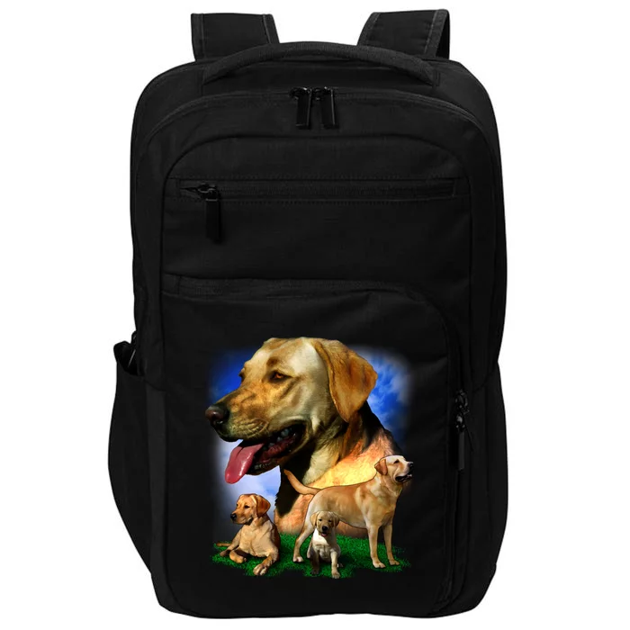 Golden Retriever Family Of Dogs Portrait Impact Tech Backpack