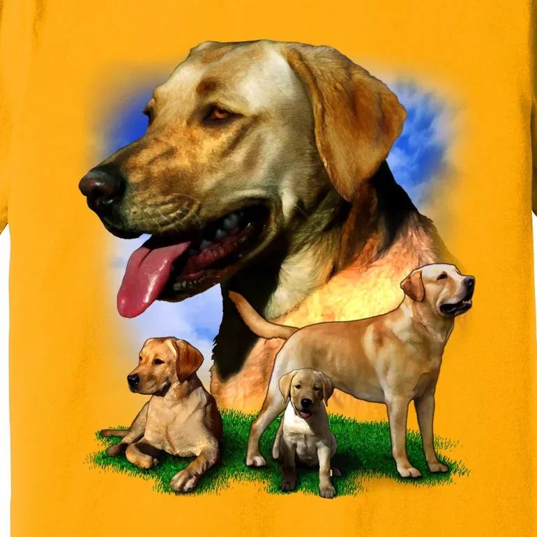 Golden Retriever Family Of Dogs Portrait Premium T-Shirt