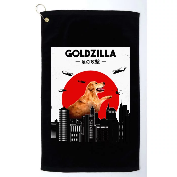 Golden Retriever Funny Golden Retriever Platinum Collection Golf Towel