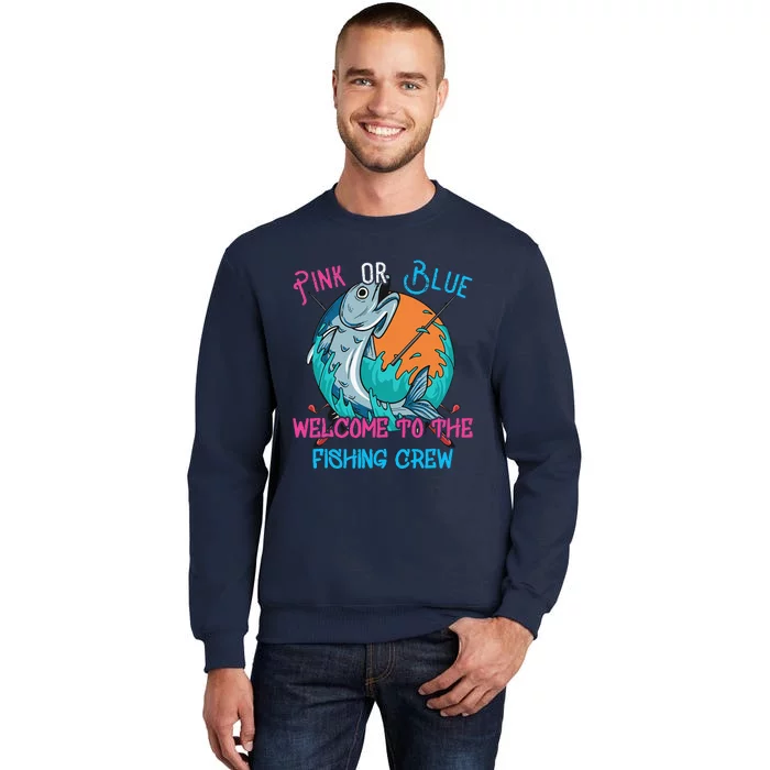 Gender Reveal Fishing Design For A Fishermen Tall Sweatshirt