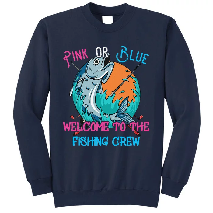 Gender Reveal Fishing Design For A Fishermen Tall Sweatshirt