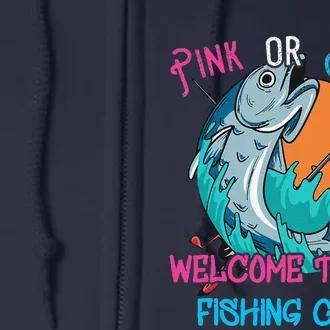 Gender Reveal Fishing Design For A Fishermen Full Zip Hoodie