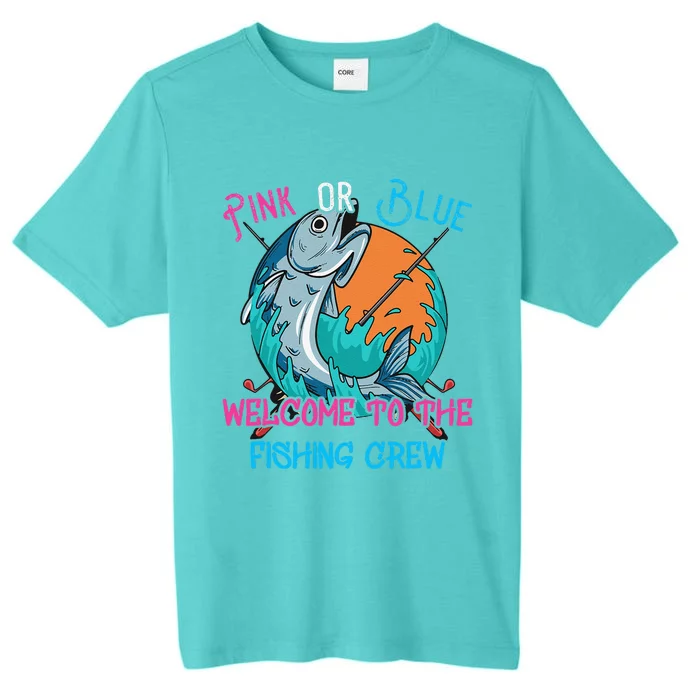 Gender Reveal Fishing Design For A Fishermen ChromaSoft Performance T-Shirt