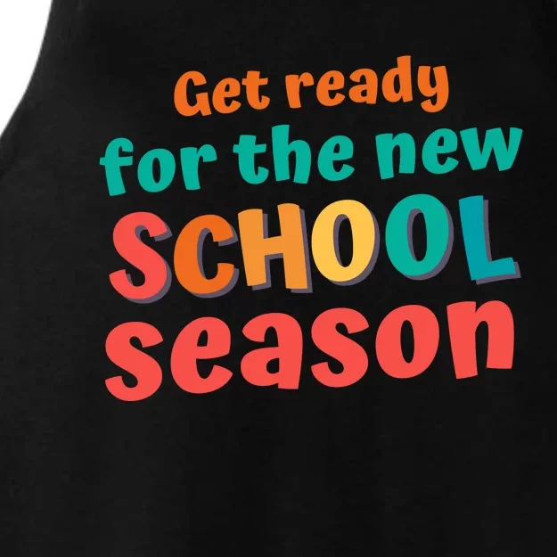 Get Ready For The New School Season 2025 Teacher Back To School Ladies Tri-Blend Wicking Tank