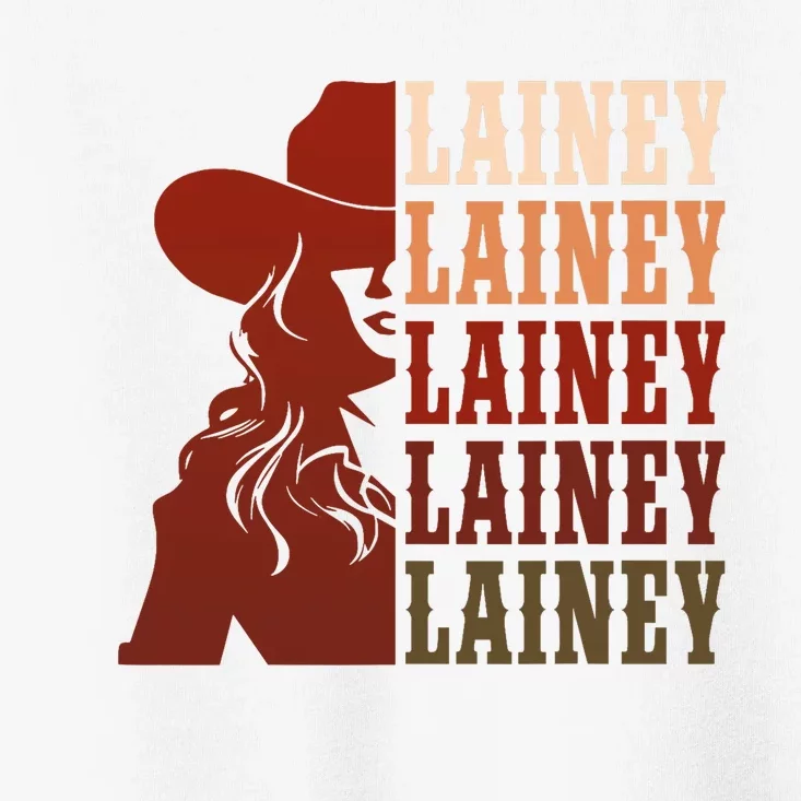 Girl Retro First Name Lainey Personalized Cowgirl Party Toddler T-Shirt