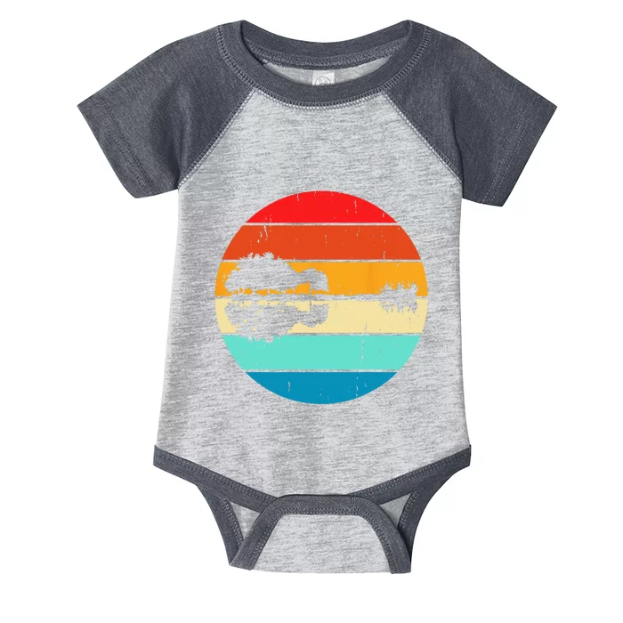 Guitar Reflection Funny Infant Baby Jersey Bodysuit