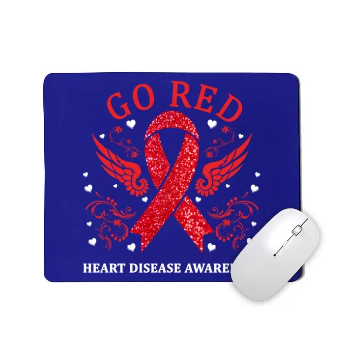 Go Red For Heart Disease Awareness In February Heart Month Gift Mousepad