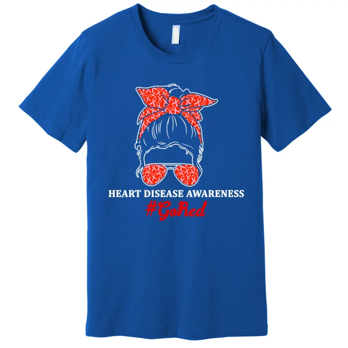 Go Red For Heart Disease Awareness In February Heart Month Gift Premium T-Shirt