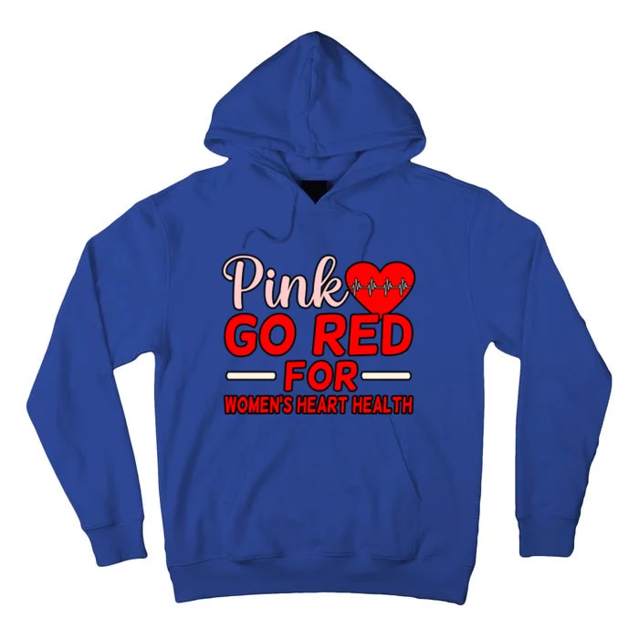 Go Red For Heart Disease Awareness Survivor Graphic Meaningful Gift Tall Hoodie