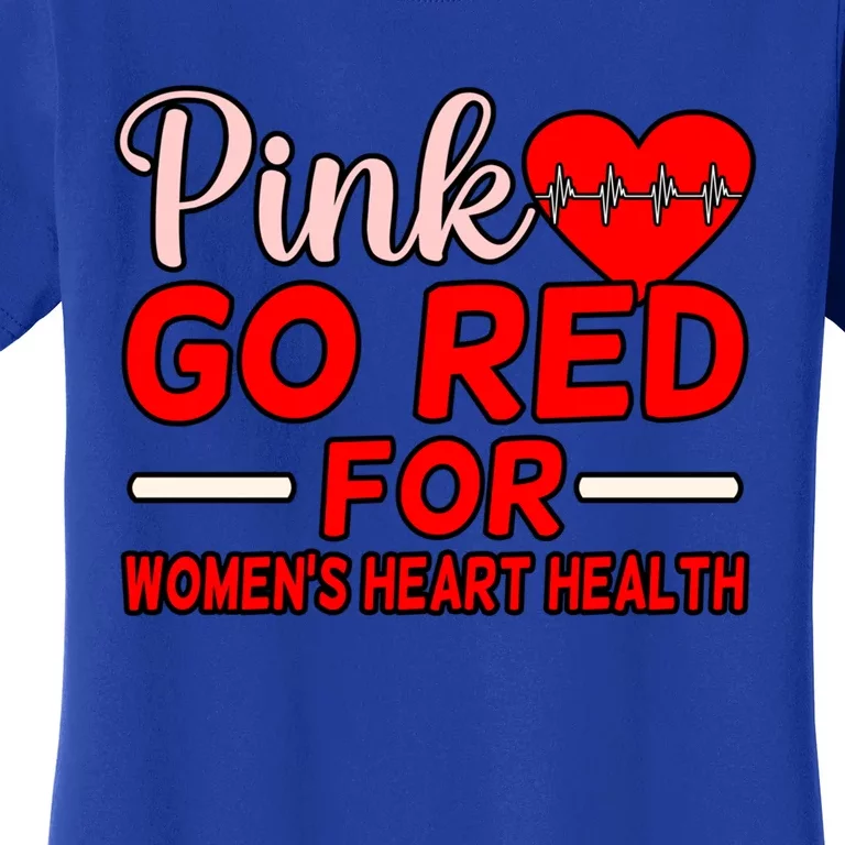 Go Red For Heart Disease Awareness Survivor Graphic Meaningful Gift Women's T-Shirt