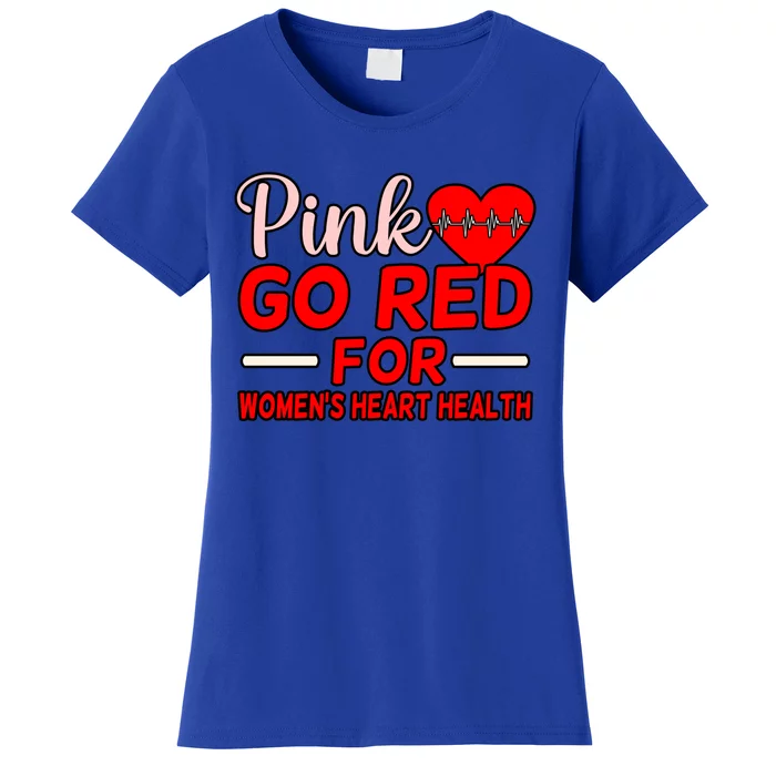 Go Red For Heart Disease Awareness Survivor Graphic Meaningful Gift Women's T-Shirt