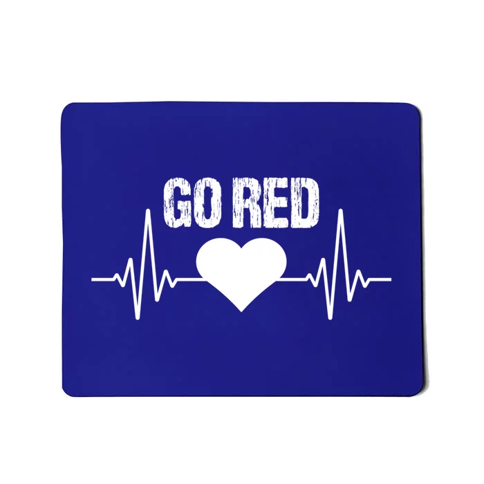 Go Red For Heart Disease Month Awareness Gift Mousepad