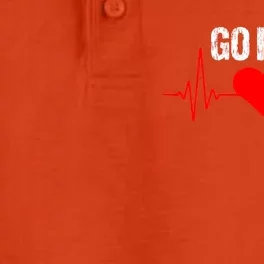 Go Red For Heart Disease Month Awareness Funny Gift Dry Zone Grid Performance Polo