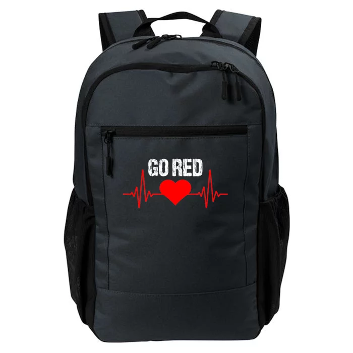 Go Red For Heart Disease Month Awareness Funny Gift Daily Commute Backpack