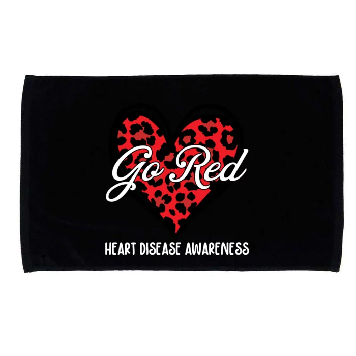 Go Red For Womens Heart Disease Awareness Month Leopard Microfiber Hand Towel