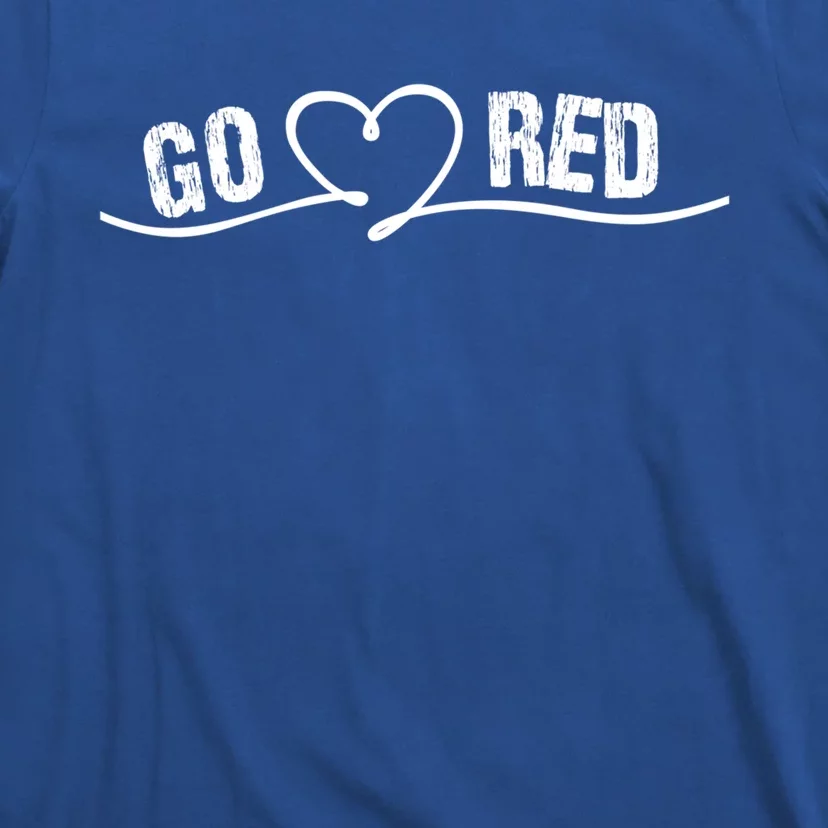 Go Red For Heart Disease Month Awareness Great Gift T-Shirt