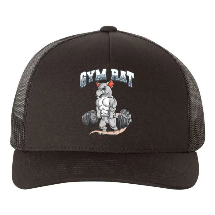 Gym Rat Fitness Bodybuilding Yupoong Adult 5-Panel Trucker Hat