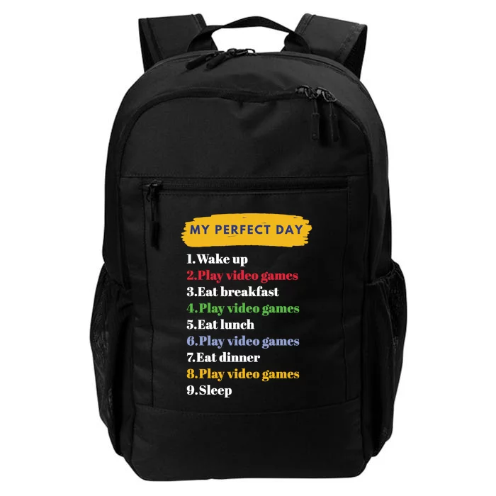 Gamer Routine Funny Gamer Epic Gamer Happy Gamer Video Games Lover Daily Commute Backpack