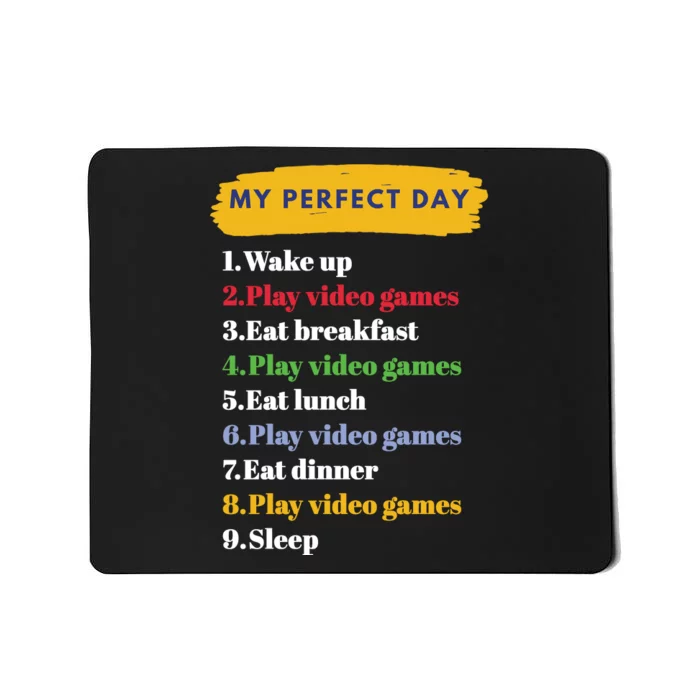 Gamer Routine Funny Gamer Epic Gamer Happy Gamer Video Games Lover Mousepad