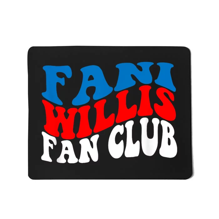 Groovy Retro Fani Willis Fan Club Mousepad