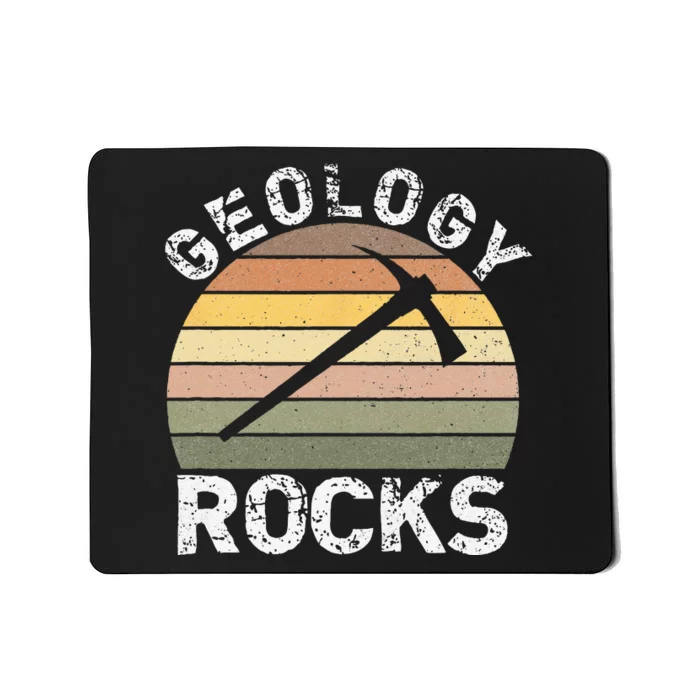 Geology Rocks Funny Geologist Funny Geology Dad Joke Pun Mousepad