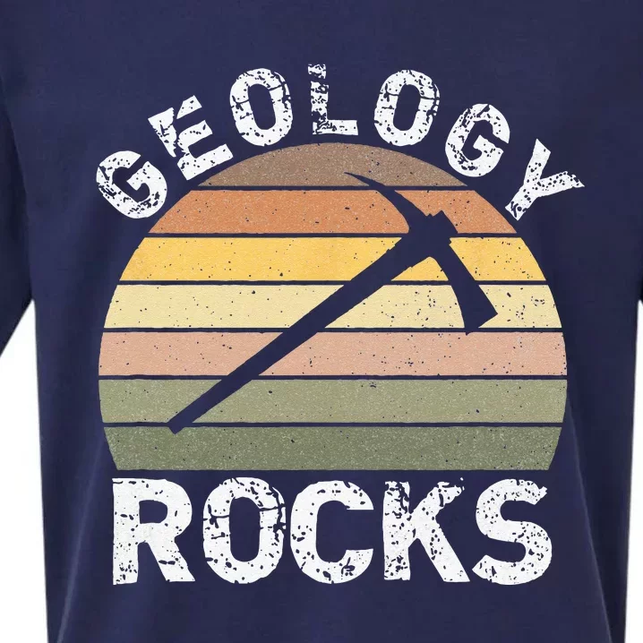 Geology Rocks Funny Geologist Funny Geology Dad Joke Pun Sueded Cloud Jersey T-Shirt