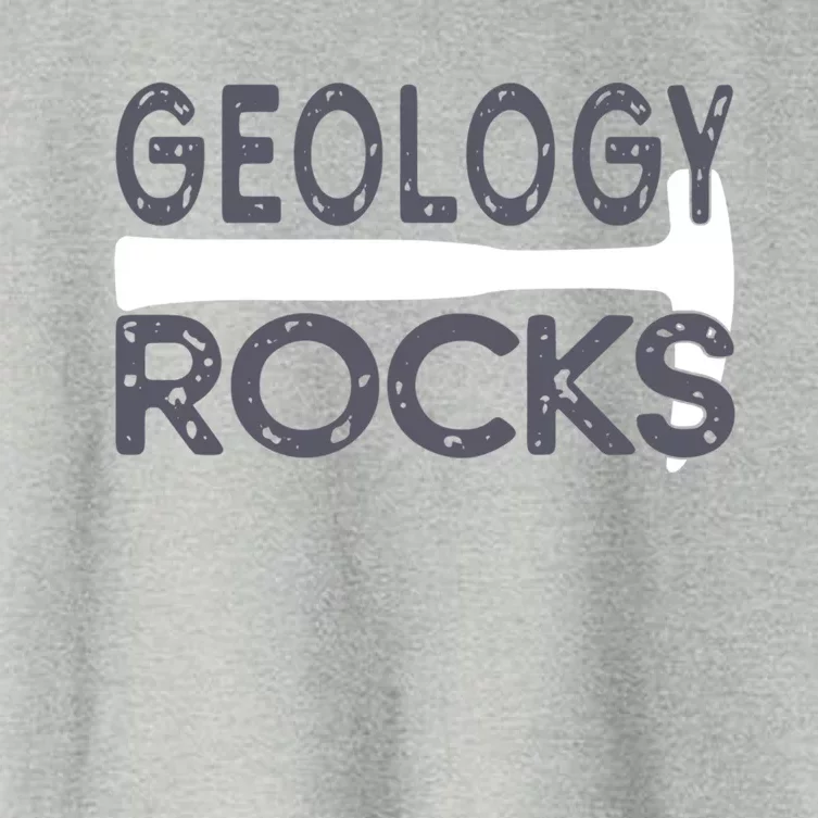 Geology Rocks Future Geologist Rockhound Fathers Day Gift Women's Crop Top Tee