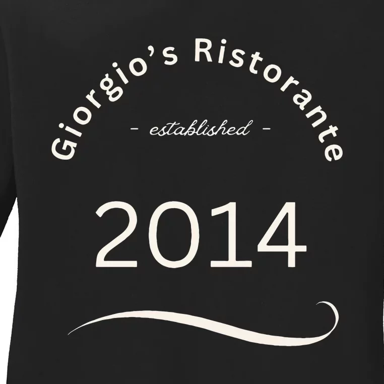 GiorgioS Ristorante Great Food Atmosphere Aura Ladies Long Sleeve Shirt