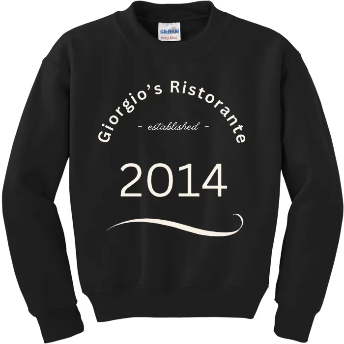 GiorgioS Ristorante Great Food Atmosphere Aura Kids Sweatshirt