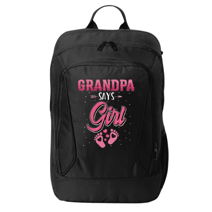 Gender reveal Grandpa dad matching family set City Backpack