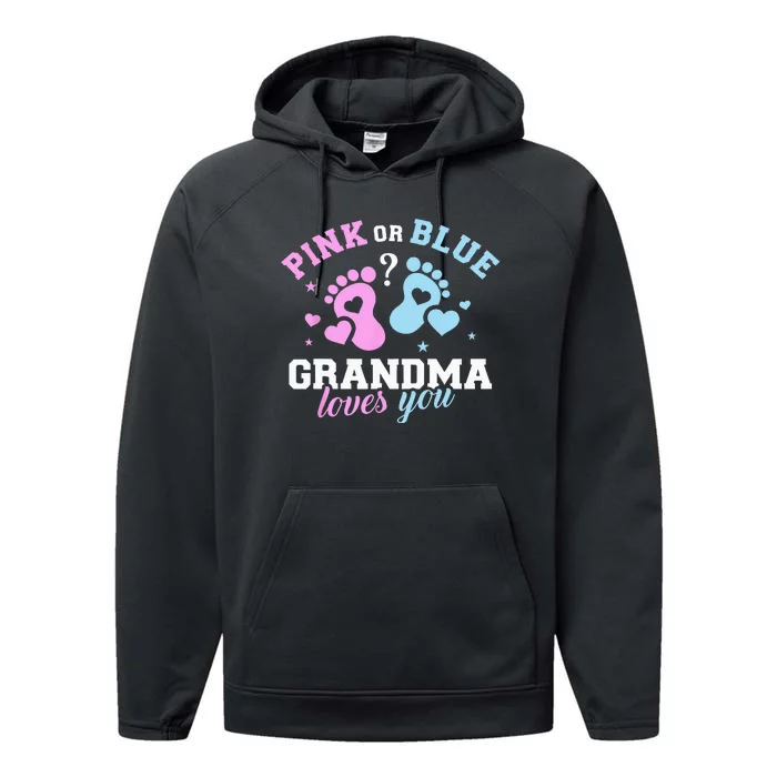 Gender Reveal Grandma Performance Fleece Hoodie