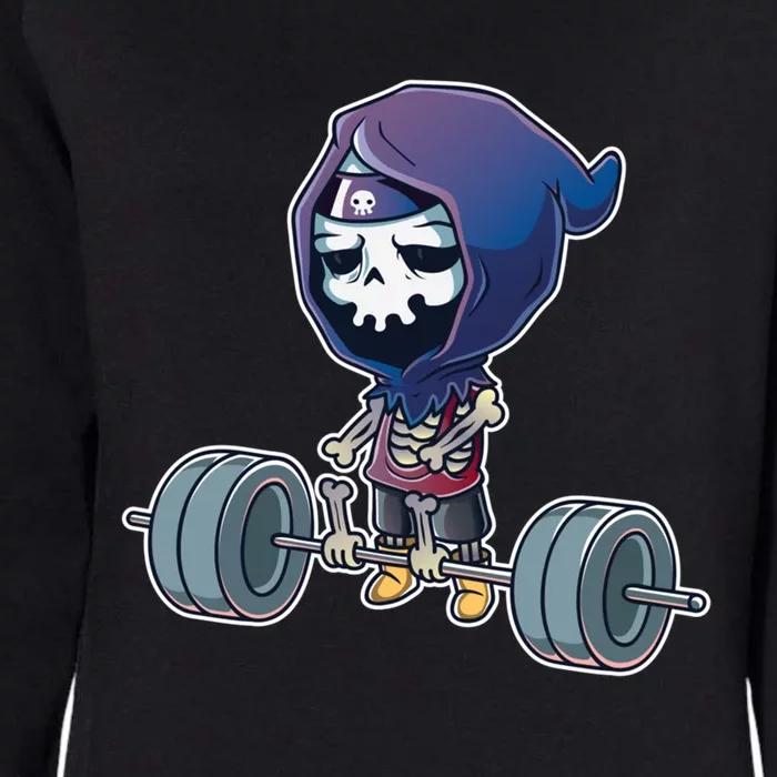 Gym Reaper Grim Reaper Deadlifts Workout Halloween Costume Great Gift Womens California Wash Sweatshirt